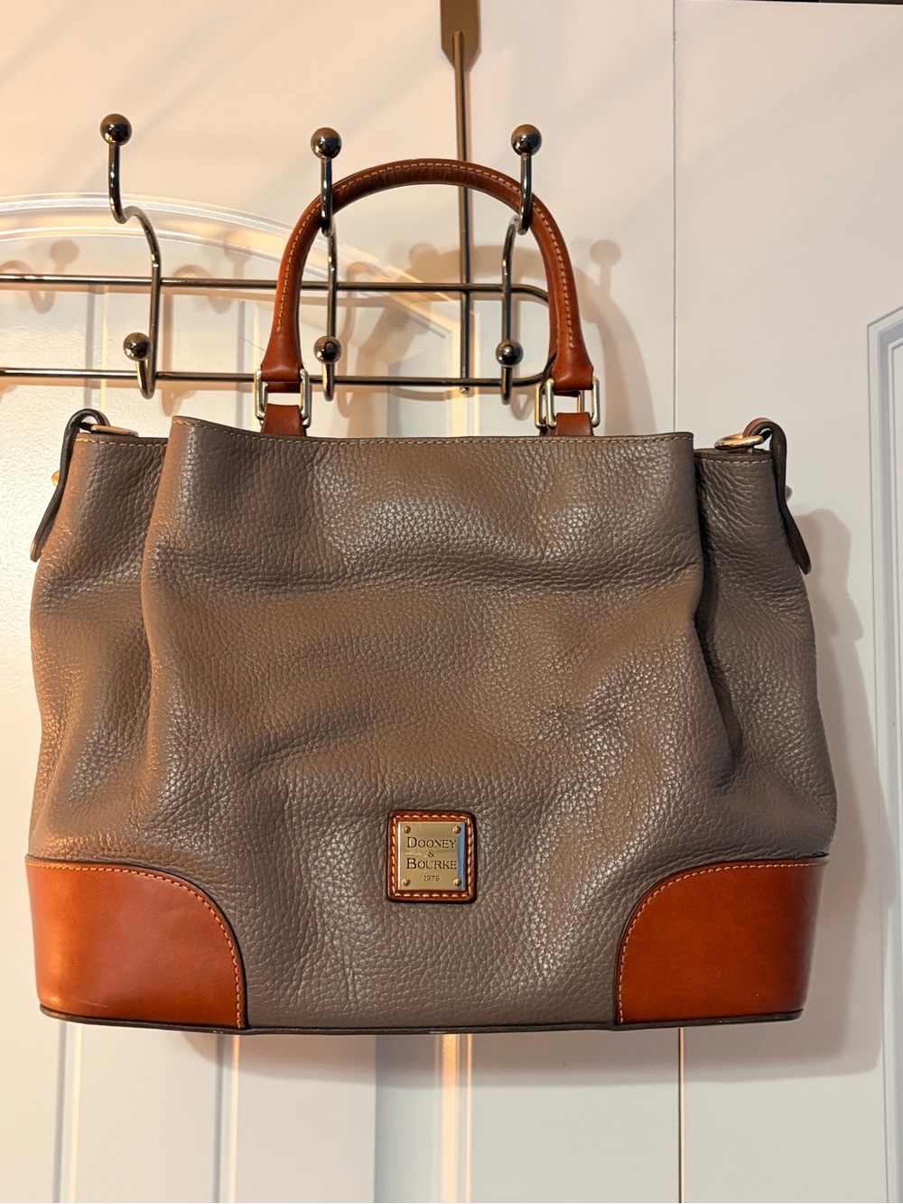 Dooney & Bourke Elephant Pebbled Leather Brenna Satchel